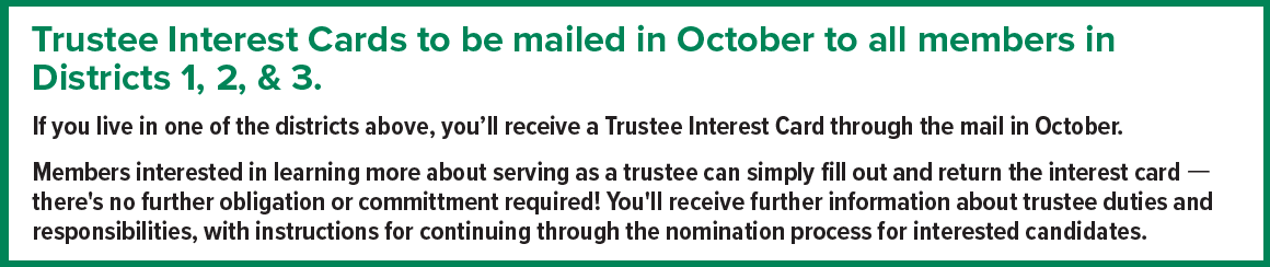 Interest cards mailed in mid-October