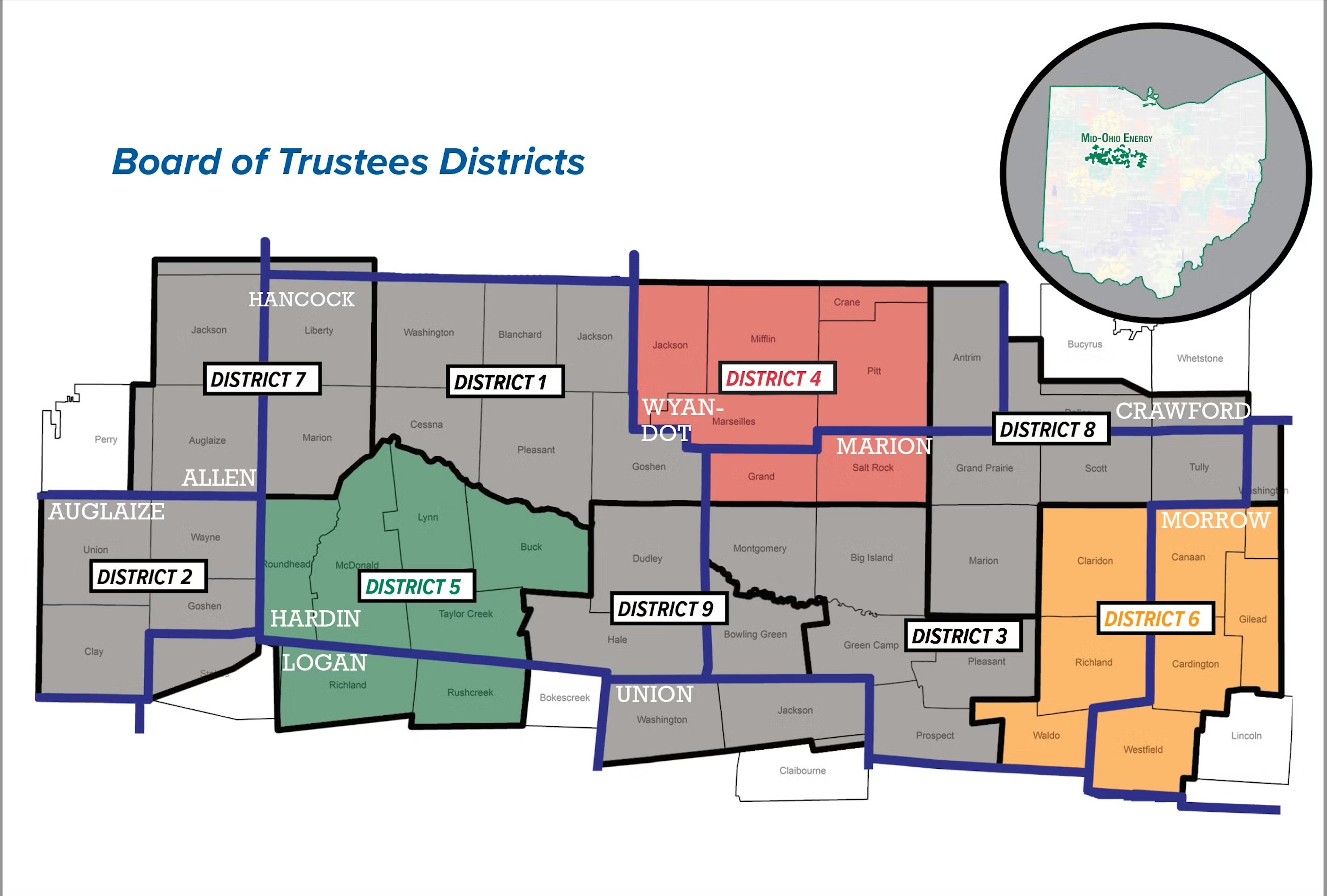 Districts up for election in 2025